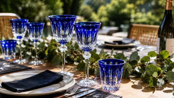 Optimiser la décoration de table fête avec du cristal